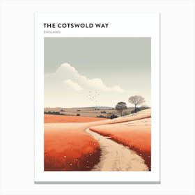 The Cotswold Way England 3 Hiking Trail Landscape Poster Canvas Print