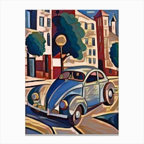 VW Beetle Abstract Canvas Print