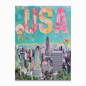 Usa Travel Canvas Print