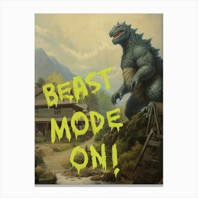 Beast Mode On Canvas Print
