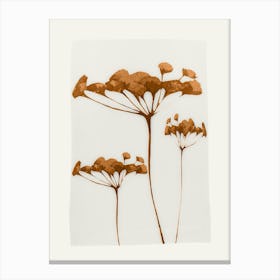 Abstract Art Minimal Plant 119 Canvas Print