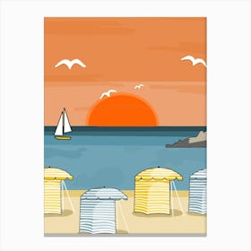 À LA PLAGE Canvas Print