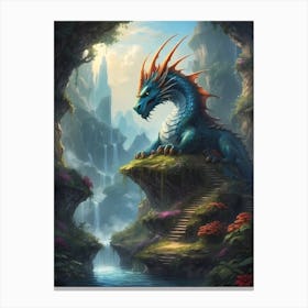 Blue Dragon 2 Canvas Print