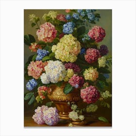 Hydrangea Painting 1 Flower Canvas Print