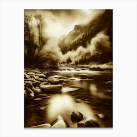 River In Infrared Canvas Print