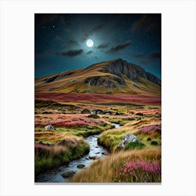 Scotland At Night Canvas Print