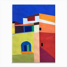 Abstract watercolour buildings Canvas Print