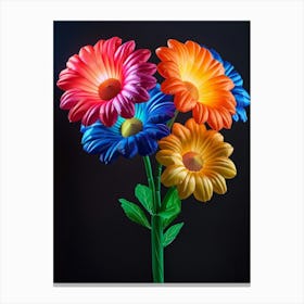 Bright Inflatable Flowers Calendula 2 Canvas Print