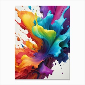 Colorful Paint Splash 2 Canvas Print