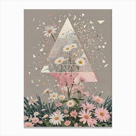 Triangle Daisies no2 Canvas Print