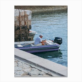 Lunch on the Boat, Lagos, Portugal Canvas Print