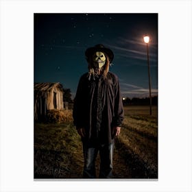 Man In A Mask Canvas Print