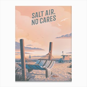 Salt Air No Cares Canvas Print
