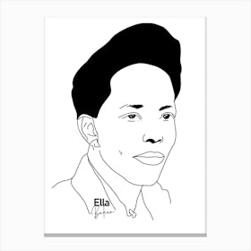 Ella Baker African-American Activist legend Canvas Print