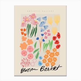 Matisse Inspired Garden Basket Canvas Print