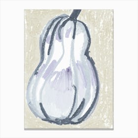 Gray Pear Canvas Print