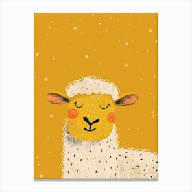 Yellow Sheep 6 Canvas Print