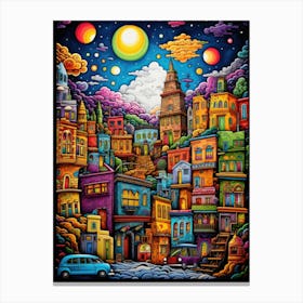 City At Night 2 Canvas Print