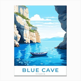 Croatia Blue Cave Travel Canvas Print