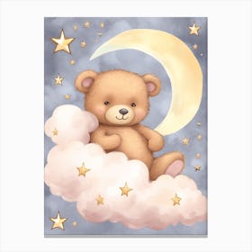 Sleeping Baby Bear Cub 4 Canvas Print