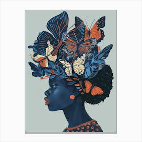 Butterfly Woman 2 Canvas Print