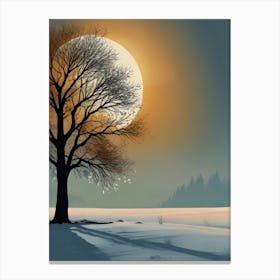 Winter Landscape Canvas Print