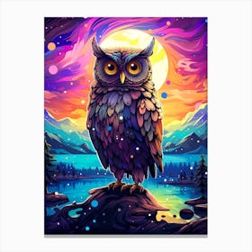 Owl Painting Canvas Print