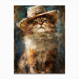 Cat In A Hat 4 Canvas Print