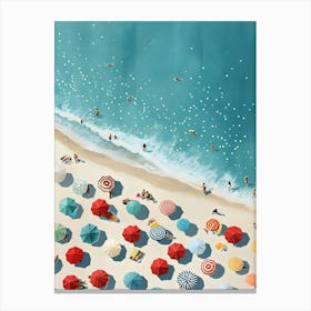 Beach Umbrellas Canvas Print