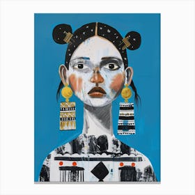 Girl With Earrings 1 Canvas Print