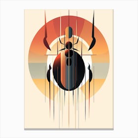 Beetle Minimalist Abstract 1 Canvas Print