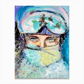 Snow Queen of Winter Sports Canvas Print