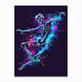 Skeleton Dance 6 Canvas Print