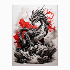 Black Dragon Canvas Print