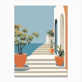 Mediterranean House Canvas Print