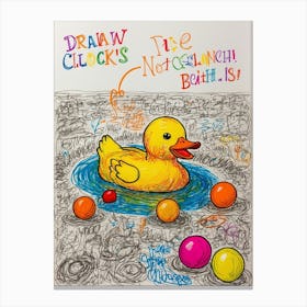 Draw Clocks Canvas Print