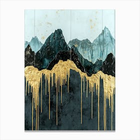 Apennines Golden Peaks - Mystical Abstraction Canvas Print