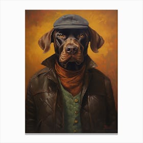 Gangster Dog Plott Hound Canvas Print