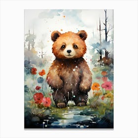 Mountain Monarch Bear In The Heights Canvas Print