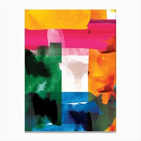 Bright Abstract Watercolour 1 Canvas Print