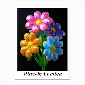 Bright Inflatable Flowers Poster Asters 5 Canvas Print