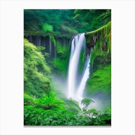 Shifen Waterfall, Taiwan Realistic Photograph (2) Canvas Print