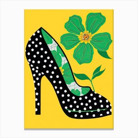 Woman's Footwear Garden: Where Flowers Flourish Canvas Print