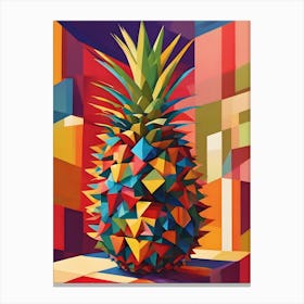 Geometric Pineapple Canvas Print