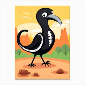 Bird In The Desert Canvas Print