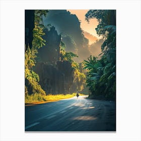 Road In The Jungle Canvas Print