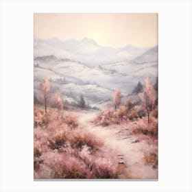 Dreamy Winter Painting Sierra Nevada National Park United States Canvas Print