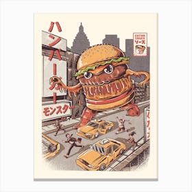 Burgerzilla Canvas Print
