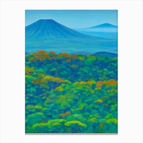 Fuji Hakone Izu National Park Japan Blue Oil Painting 1  Canvas Print
