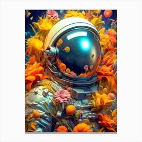 Space Flowers Canvas Print